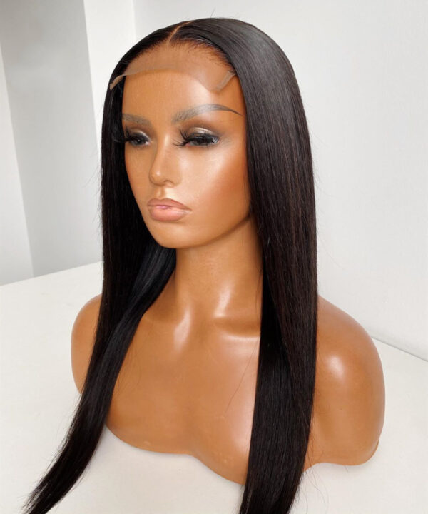 4x4 Lace Closure Wig Straight Brazilian Lace Front Human Hair Wigs PrePlucked 180% Lace Frontal Wig For Black Women - Image 3